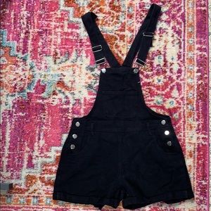 Black Overall shorts